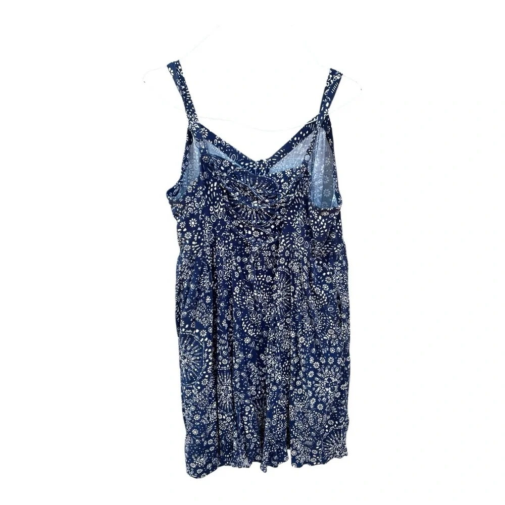 Torrid Mini Rayon Slub Fit Lace-Up Back Fit N’ Flare Dress - Picture 4 of 8